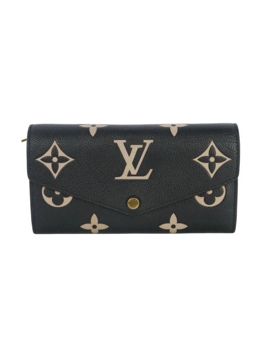 Louis Vuitton Portefeuille Sarah Monogram Empreinte Wallet Black